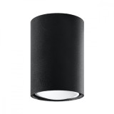 Lustră De Tavan Lagos Negru Oțel 1 Bec Tub Modern De Interior