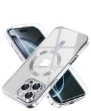 Huse silicon cu incarcare wireless compatibila cu Iphone 16 Pro Max Argintiu, Albastru, Carcasa