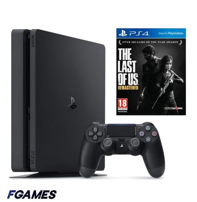 Consola Sony Playstation 4 Slim Ps4 1tb + Controller + The Last Of Us PlayStation 4, Second-Hand
