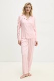 Answear Lab pijama femei, culoarea roz