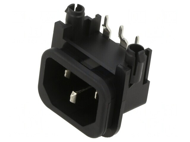 Conector Alimentare AC Soclu Tată 10A 250V IEC 60320 GSP2
