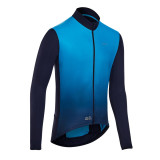 Bluză ciclism pe șosea RC 500 protecție UV Albastru Bărbați, Triban