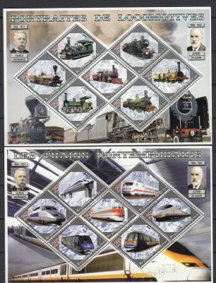 Benin 2006 - TRENURI,LOCOMOTIVE - 2 KB XL - MNH foto