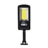 Lampa Solara Stradala 100 LED COB, Senzor Miscare, MRG M-6037, Panou Solar, IP65, Negru
