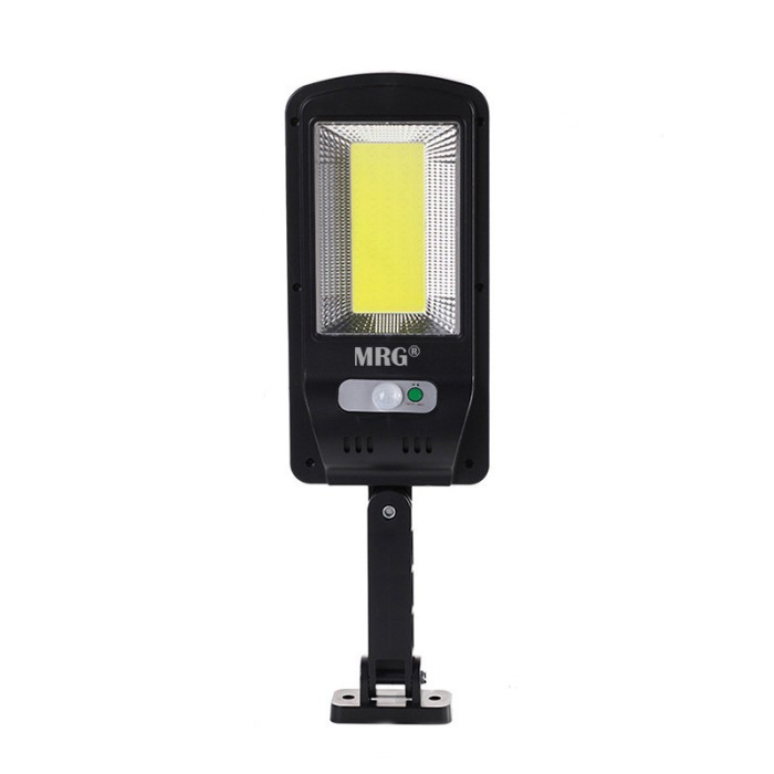 Lampa solara stradala MRG M-6037, Panou solar, 100 LED Cob, Negru C527