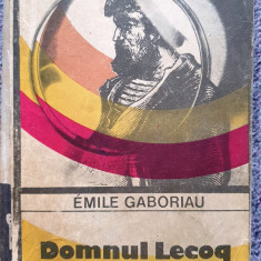 Domnul Lecoq, Emile Gaboriau, Ed Univers 1986, 494 pagini