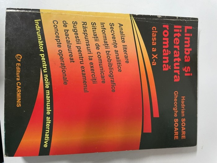 Limba si literatura romana clasa a Xa