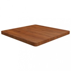 vidaXL Blat de masă pătrat maro &icirc;nchis 70x70x4 cm lemn stejar tratat