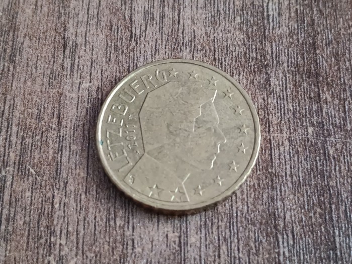 C50 - Moneda foarte veche - 50 euro centi - Luxemburg - 2011