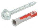 Anchoră Plastic cu Șurub 10x50 DUOPOWER 25buc 10mm