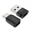 Adaptor USB Blocare Date Fixed, USB- A / USB-C, 2in1, Negru