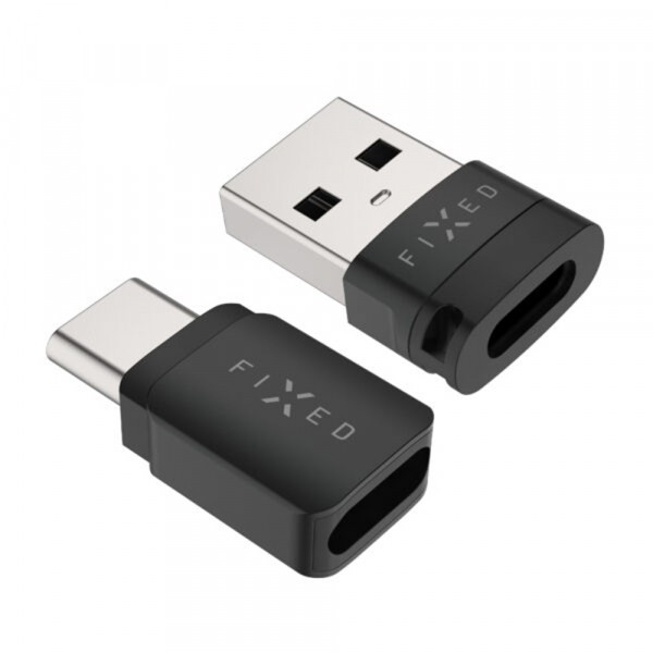 Adaptor USB Blocare Date Fixed, USB- A / USB-C, 2in1, Negru
