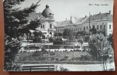 Carte postala, Dej Piata Libertatii, 1956 foto