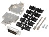 Conector D-Sub 15 pini tata ENCITECH D45ZK15-DBP-K pentru cablu negru