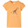 Tricou pentru copii, portocaliu aprins, 104, vidaXL