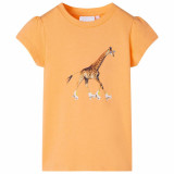 Tricou pentru copii, portocaliu aprins, 104 GartenMobel Dekor, vidaXL