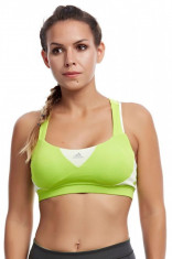 Bustiera sport femei Adidas GT Supernova Bra Verde foto