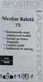 Revista Apostrof, Dosar Nicoale Balota, nr. 1-2/2000