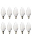 Set 10 Becuri LED Drimus E14 6W lumina rece DL 6062, Rece (4100 - 4999 K)