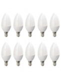 Set 10 Becuri LED Drimus E14 6W lumina rece DL 6062, Rece (4100 - 4999 K)