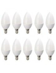 Set 10 Becuri LED Drimus E14 6W lumina rece DL 6062
