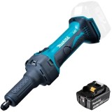 Makita DGD800Z + BL1830B - Polizor drept 6 mm + Acumulator Li-Ion 18 V 3 Ah