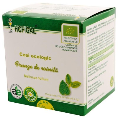 Ceai Ecologic Frunze de Roinita 25 doze Hofigal foto