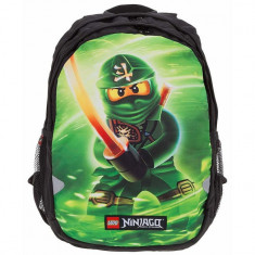 Rucsac extins LEGO V-Line - design verde NinjaGo Lloyd foto