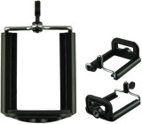 Suport universal pentru telefon cu prindere pe trepied, montura 1 4 inch, reglabil pentru smartphone, adaptor telefon pentru stativ foto video, negru