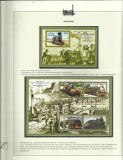 MALDIVES 2004 TRANSPORT TRENURI LOCOMOTIVE PE FILA DE ALBUM MNH