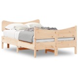 Cumpara ieftin Cadru de pat fara saltea, 120x190 cm, lemn masiv pin