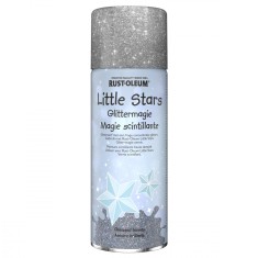 Vopsea cu sclipici mobilier si jucarii, Rust-Oleum, Little Stars, Shiny Armour, Argintiu, 400 ml