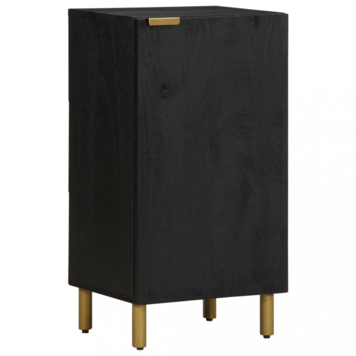 Gossi dulap, negru, 40x33x75 cm, lemn prelucrat