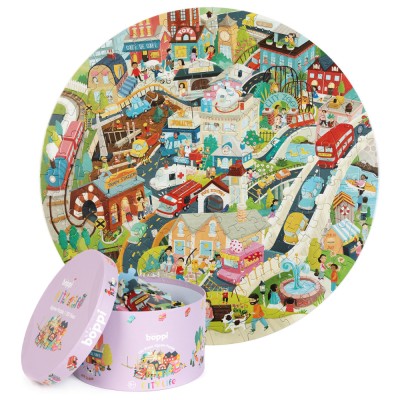 Puzzle rotund, 150 piese, Boppi - Orasul foto