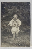 COPIL IN COSTUM POPULAR ROMANESC , CARTE POSTALA , 1910