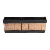 Ghiveci Decorativ Strend Pro Efect Lemn 47x15x17 cm, Plastic, Balcon, Terasa, Gradina