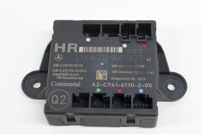 Modul de control ușă dreapta spate MERCEDES-BENZ E W212 2015 OEM: A2129001327,A2-C741-6130-2-00,A2189010000,A2129024309 | 15241314
