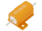 Rezistor bobinat cu radiator 33&Omega; 25W &plusmn;5% 50ppm/&deg;C