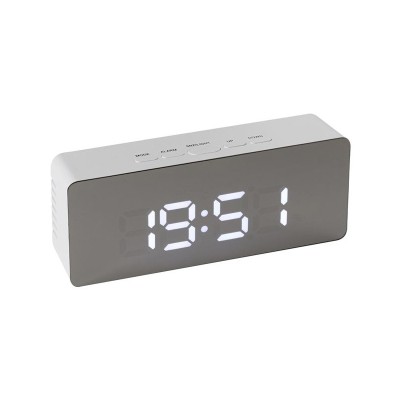 Ceas decorativ, Home, Plastic, 14.5 x 4 x 8 cm, Alb/Bej foto