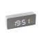 Ceas decorativ, Home, Plastic, 14.5 x 4 x 8 cm, Alb/Bej