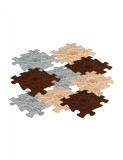 Covoras ortopedic senzorial puzzle Set Roots, Muffik