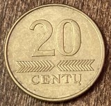 C50 - Moneda foarte veche - Lituania - 20 centu - 2008