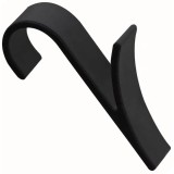 Cumpara ieftin Suport de prosoape si haine, pentru calorifer, plastic, 9.8 cm, negru