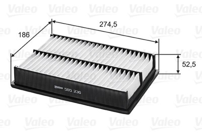VALEO 585236 Filtru aer foto