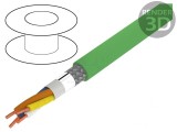 Cablu Ethernet HELUKAT PROFInet Cat5e 2x2x22AWG Verde