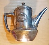 F182-I-Cafetiera-ceainic-ibric Jugenstil- Art Nouveau ARGENTOR anii 1880-1900.
