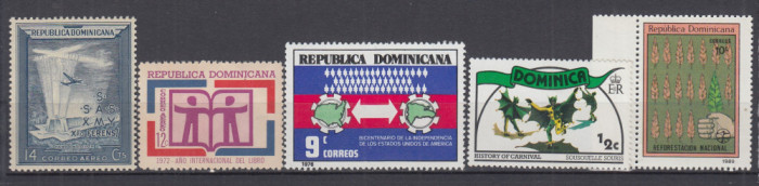 REPUBLICA DOMINICANA 1972/1976/1989 LOT TIMBRE STARE MNH
