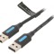 Cablu USB 2.0 A-A nichelat 1,5m PVC