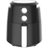 Friteuza cu aer cald Vivax DFA-515MB, 1500W, 5L, tehnologie ciclon, temperatura reglabila pana la 200&deg;C, cronometru 60 minute cu oprire automata, negr