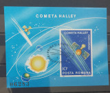 Romania 1986 - Colita Cometa Halley cu stampila prima zi